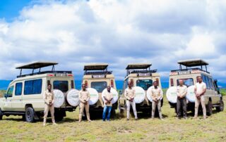 Gruppenfoto des Blessing Safaris Teams