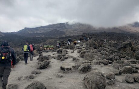6 Days Umbwe Route+ 2 Days Hotel Stay mount kilimanjaro climbers toward the summit via umbwe route