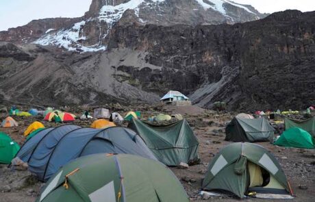 barranco-camp-tents barranco camp kilimanjaro with tents