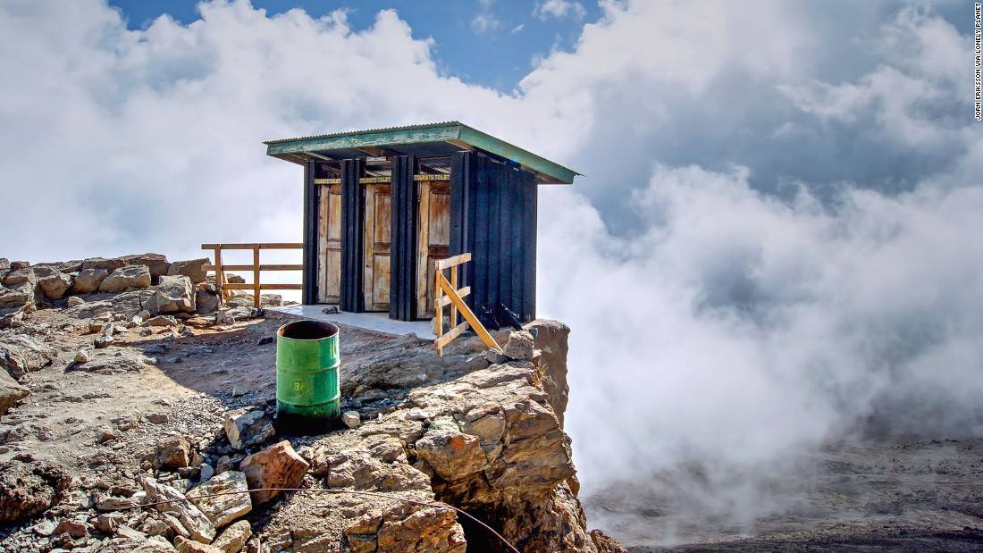 public toilets on mount kilimanjaro