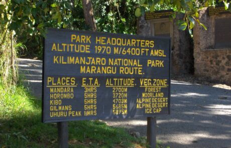 mandara route sign board