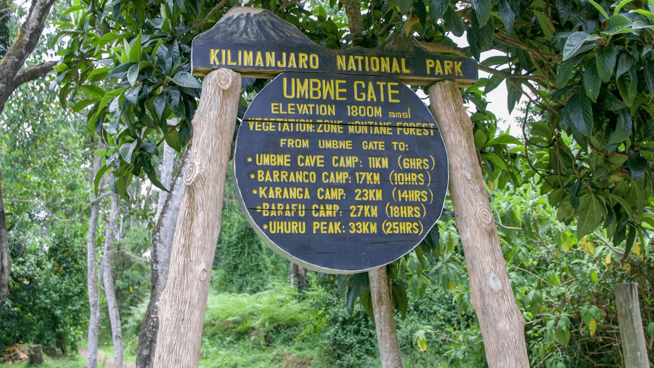 umbwe gate kilimanjaro