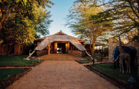 entrance view of the lodge