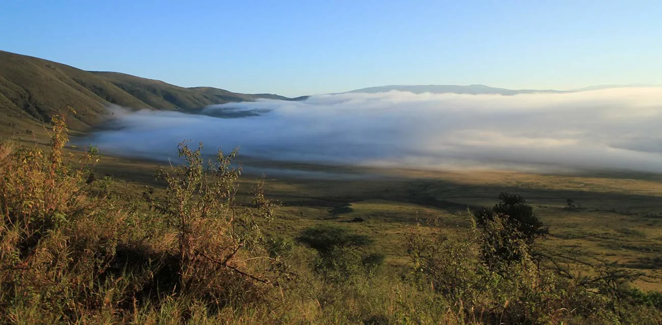 ngorongoro crater rim view
