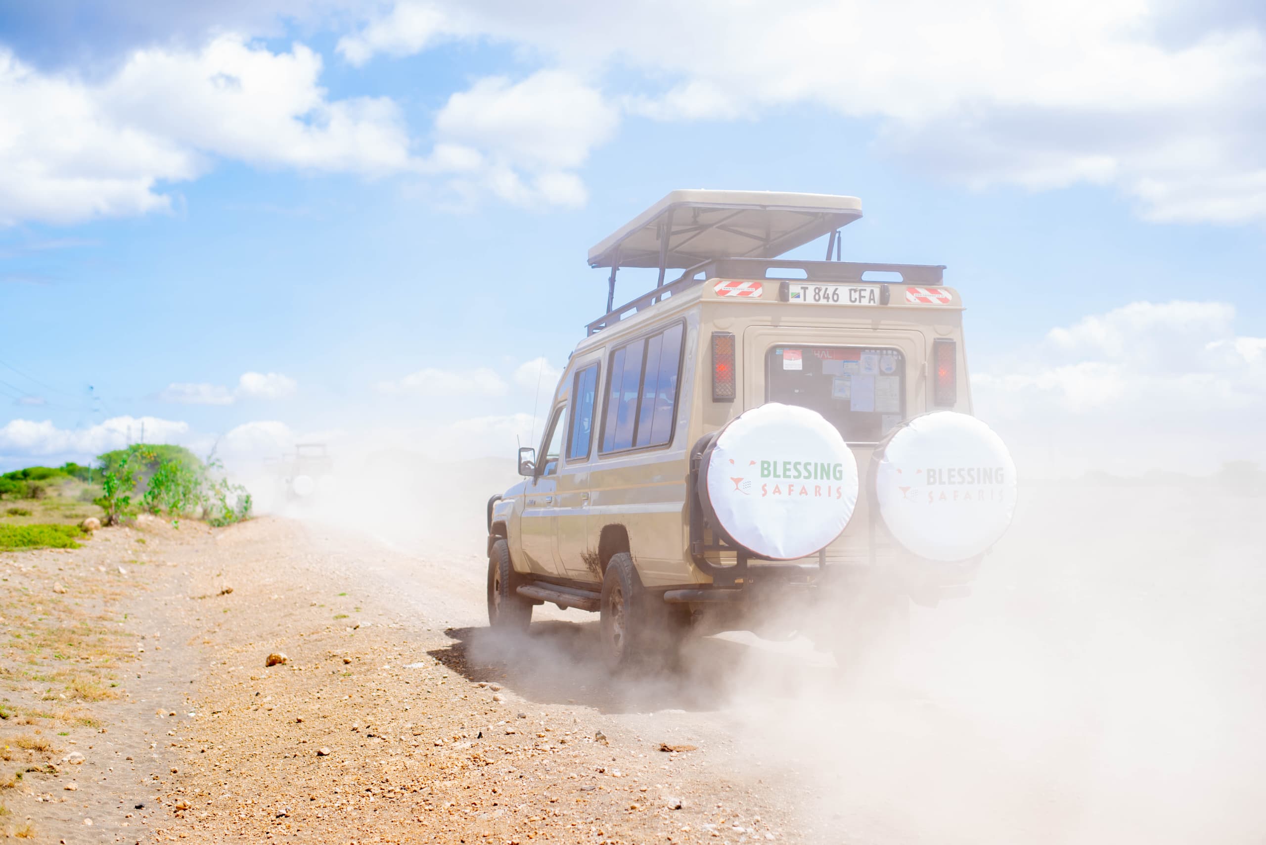 Private 4x4 safari vehicle on the plains of the Ngorongoro Crater, Tanzania. On 12-day kenya tanzania safari