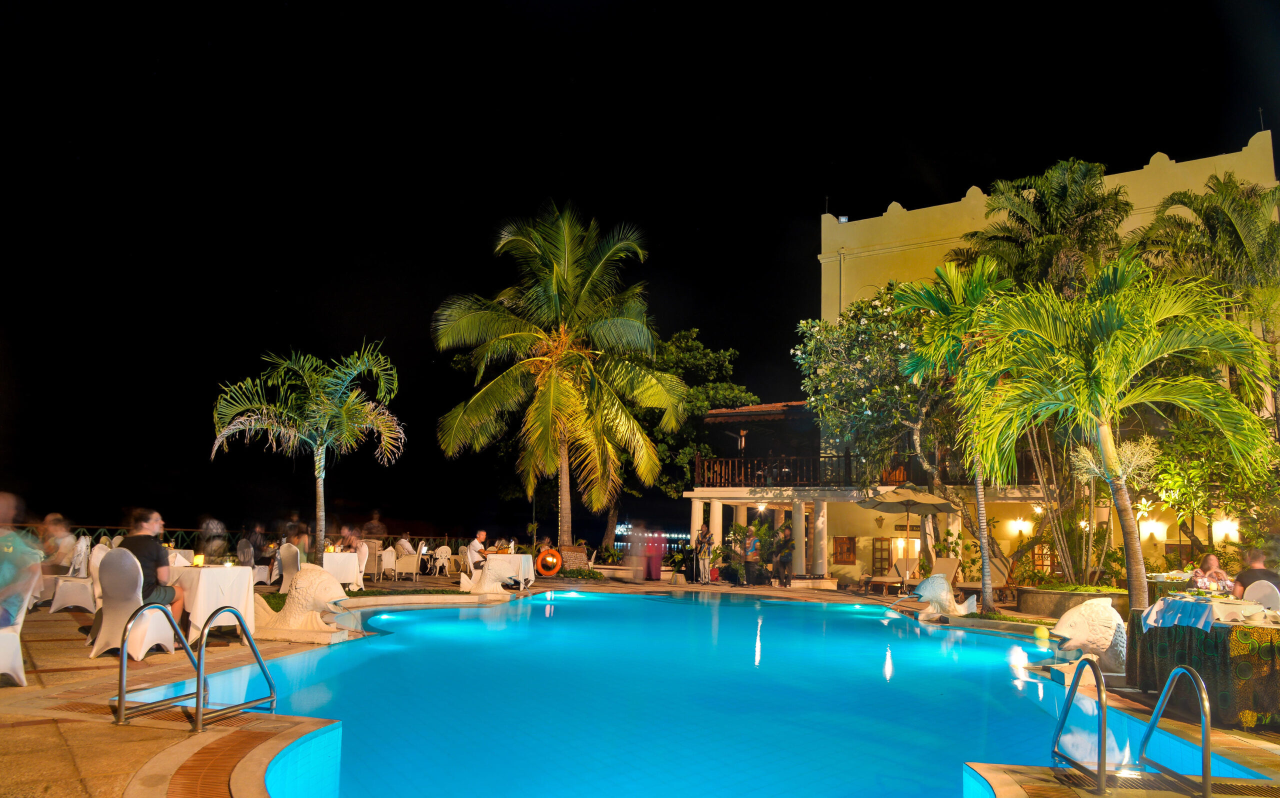 Poolside entertainment