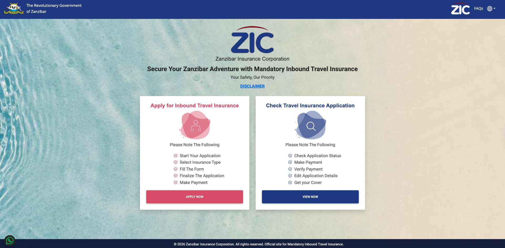 inbound travel insurance by ZIC inbound mandatory insurance tanzania zanzibar
