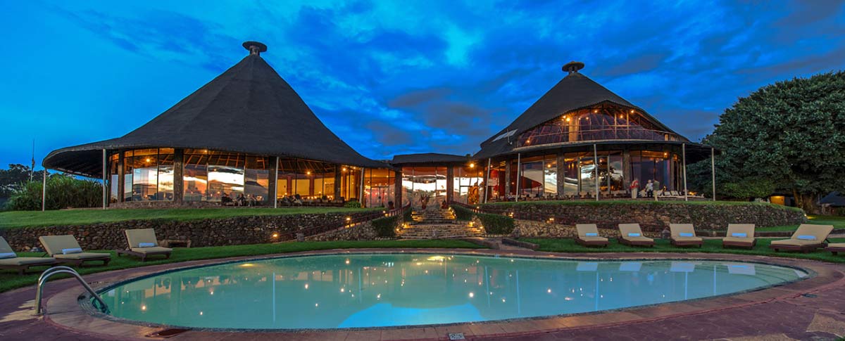 ngorongoro sopa lodge -rooms - pool view